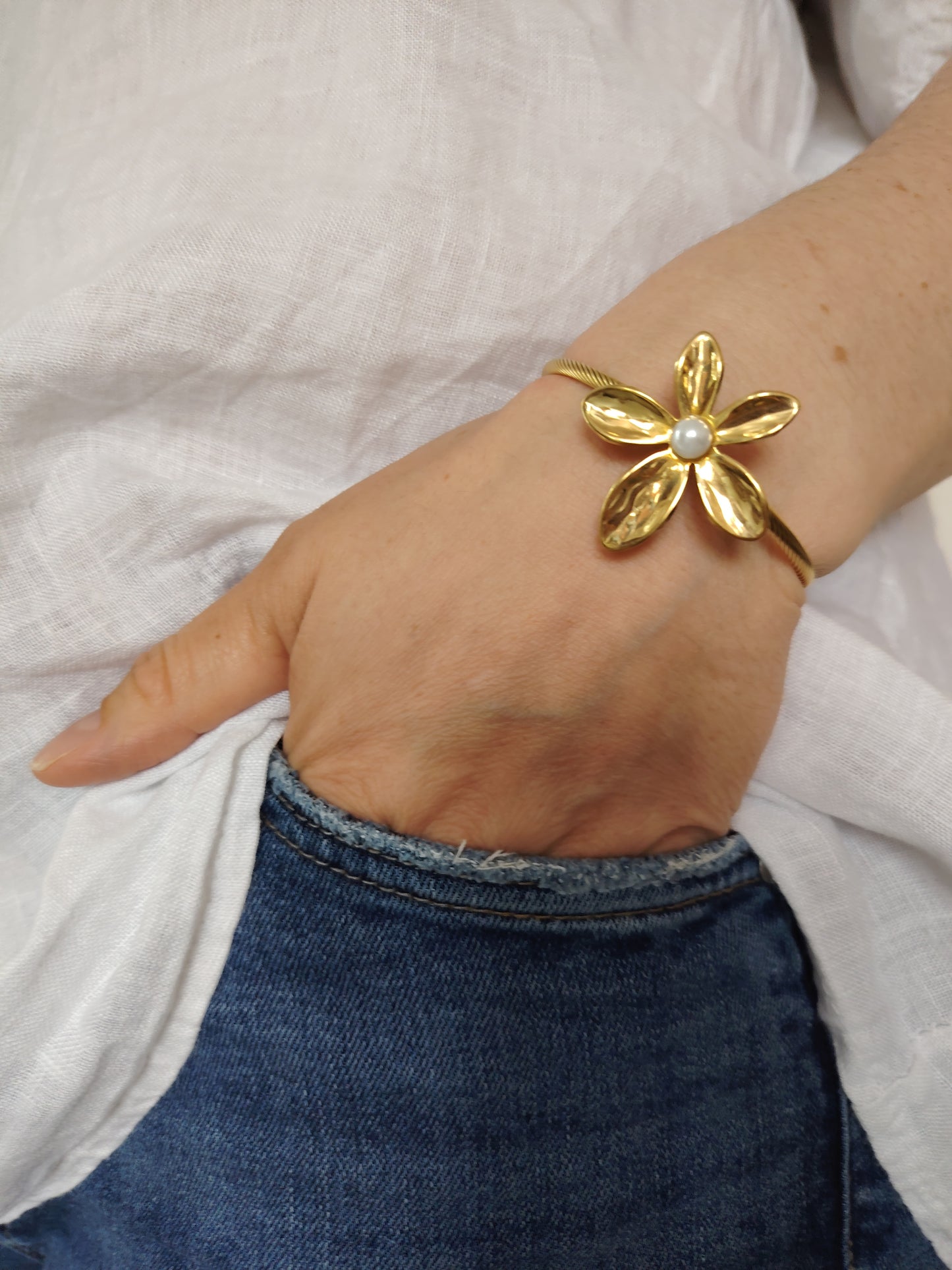 Bracelet Fleur d' Ivoire
