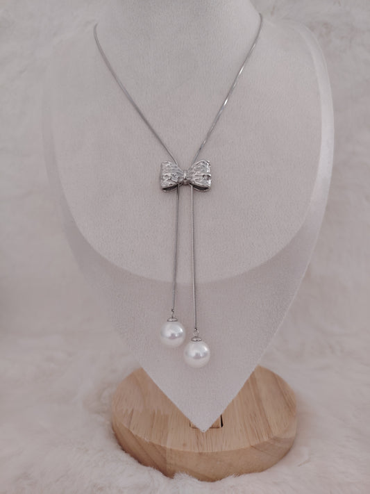Collier Noeud de Perle