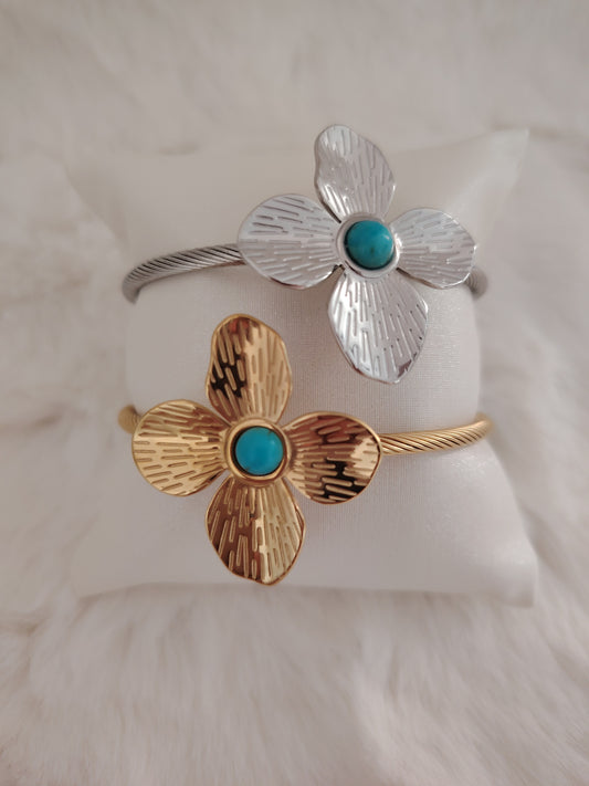 Bracelet Fleur Azur