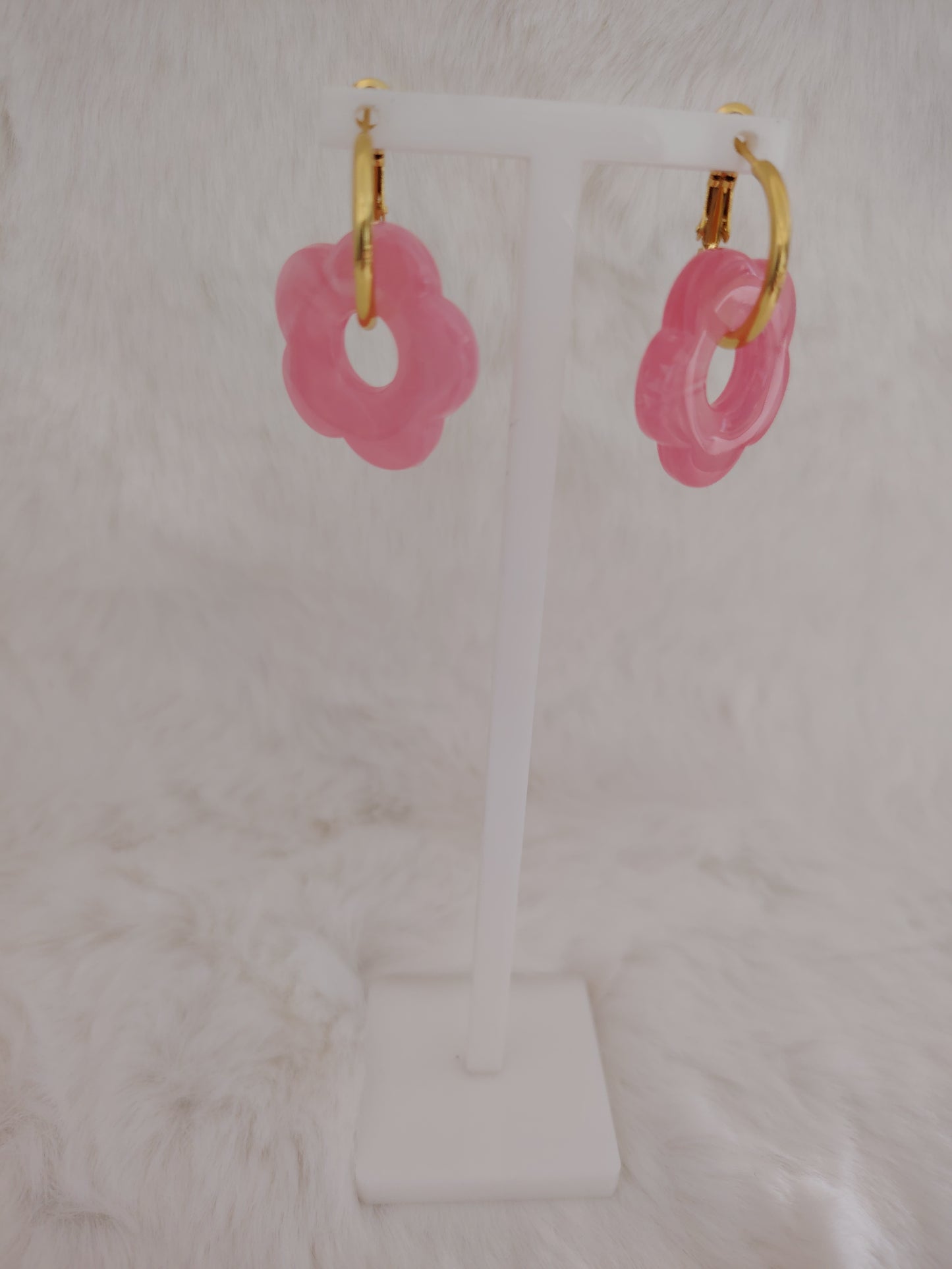 Boucle Résine en Fleur