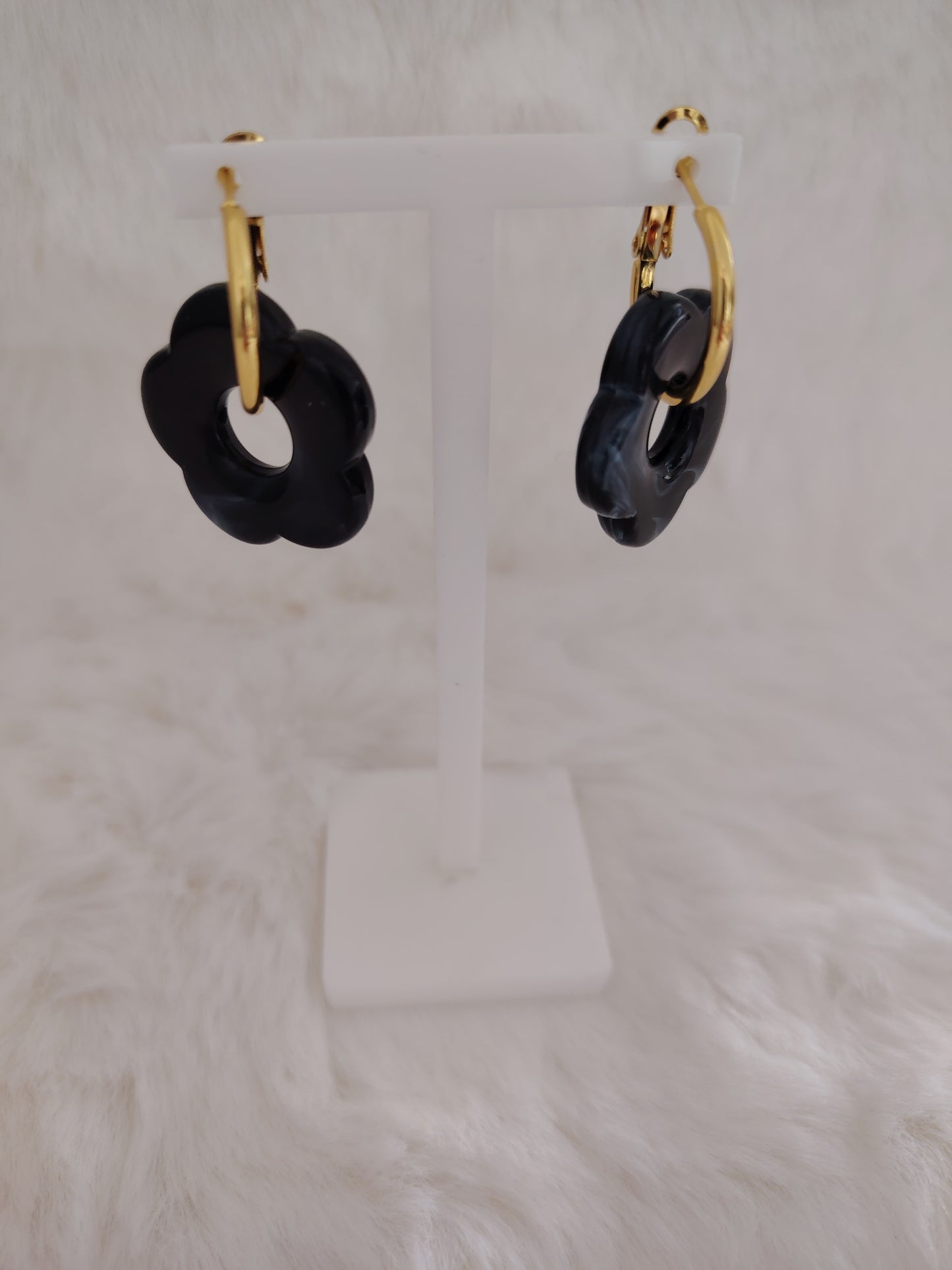 Boucle Résine en Fleur