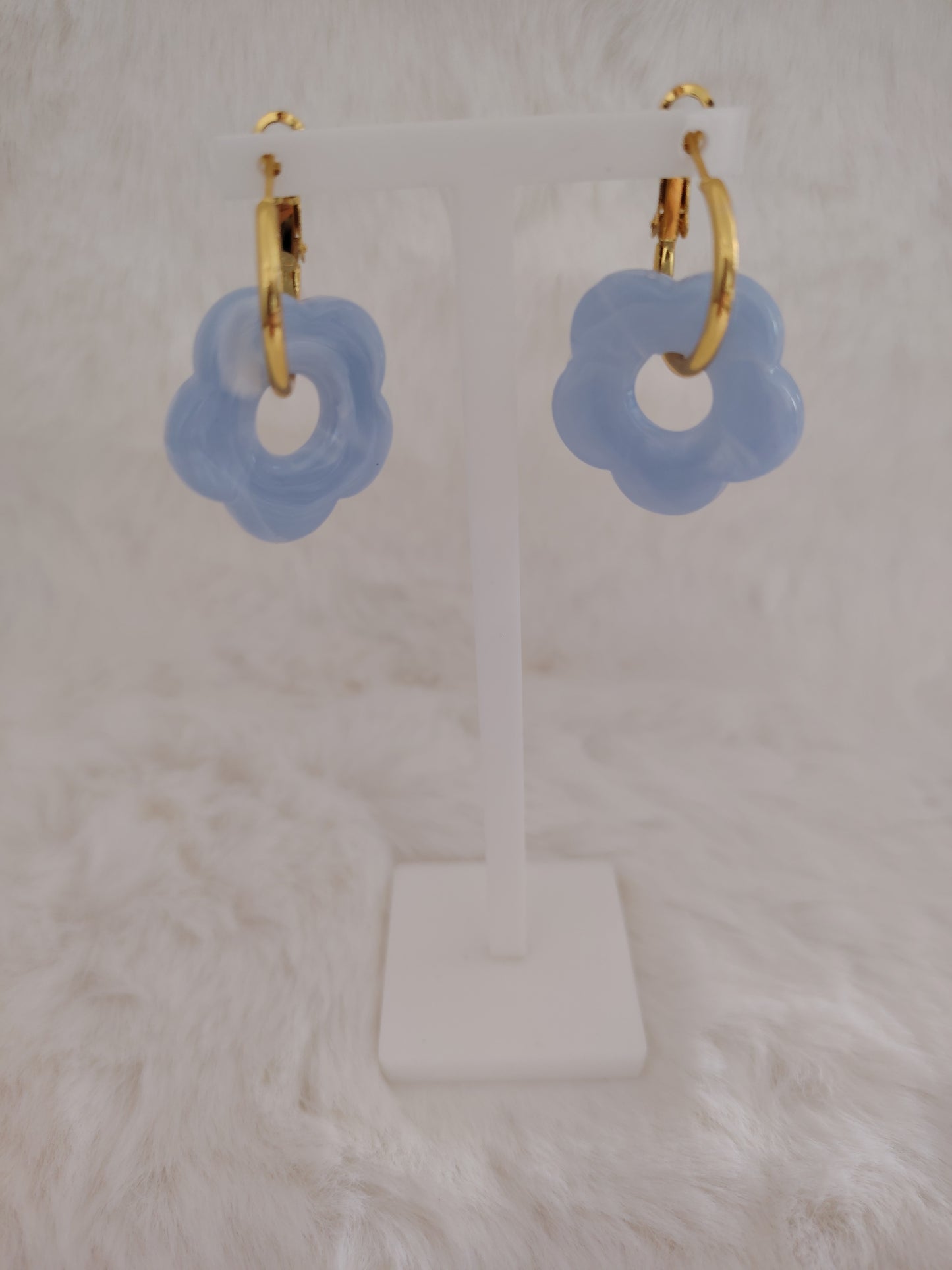 Boucle Résine en Fleur