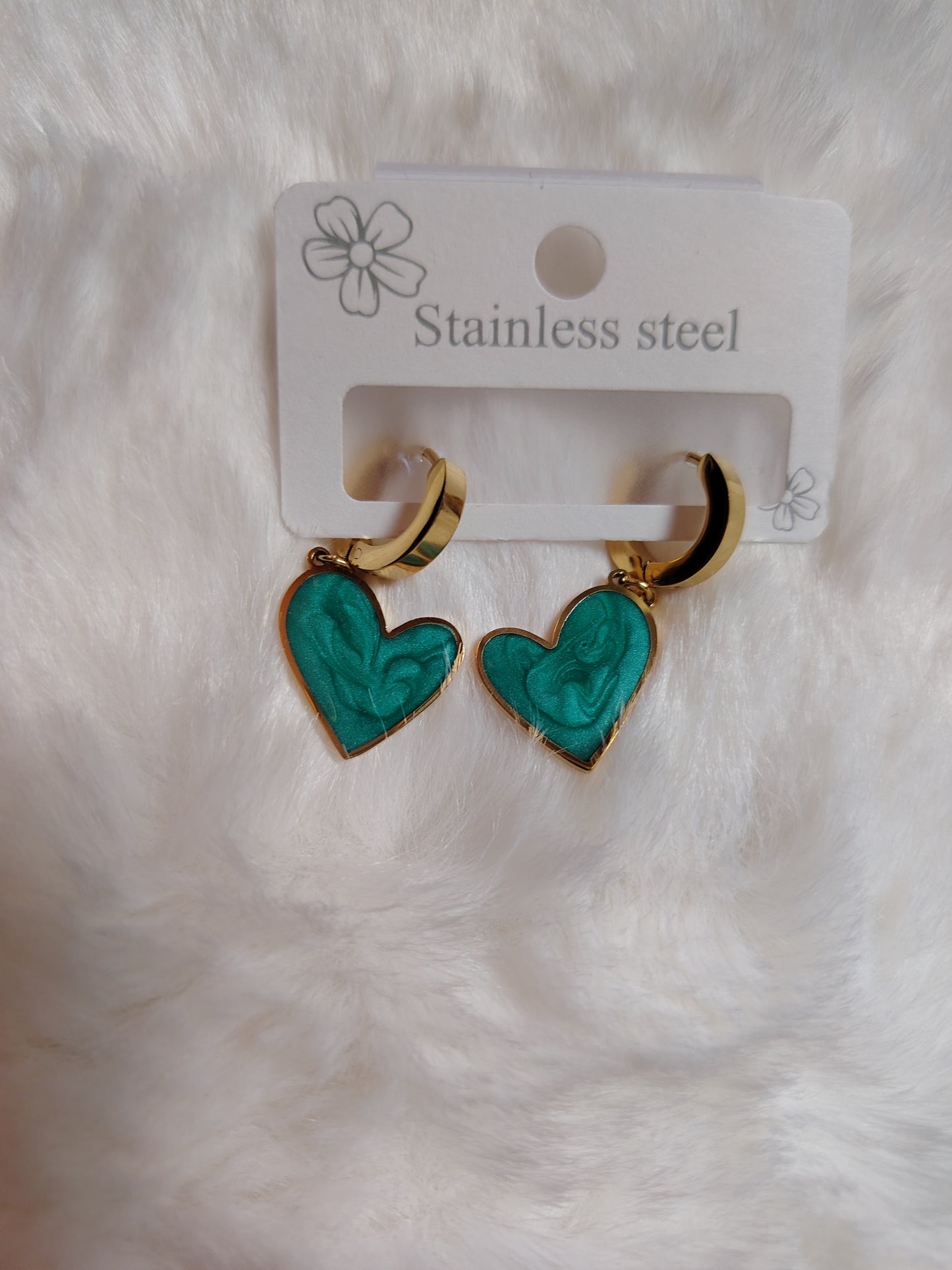 Boucle coeur pendant