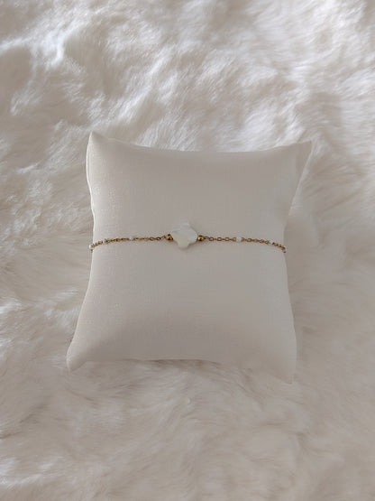 Bracelet Trefle Nacré