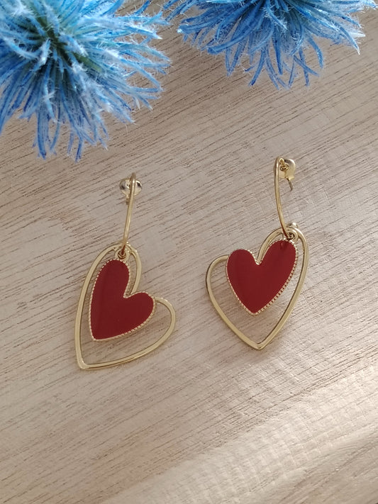Boucle Double Coeur
